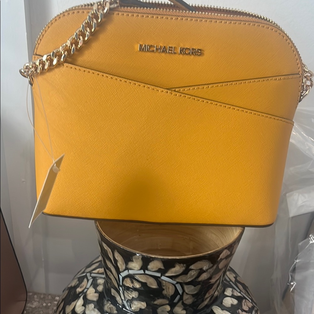 Michael Kors Yellow Crossbody Bag